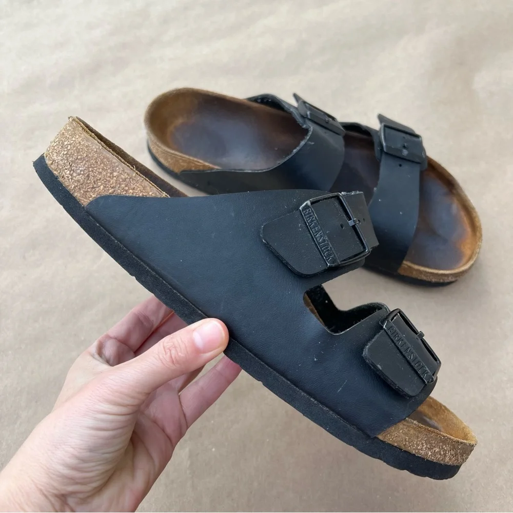 Birkenstock Arizona Black Slides Sandals Size EU 42 / W 11 / M 10